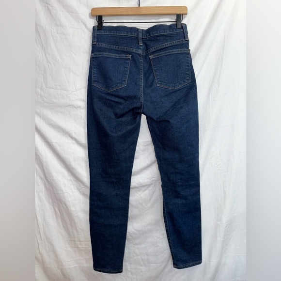 J. Crew Dark Wash Denim 9’’ High Rise Toothpick Skinny Jean size 27 - Picture 6 of 6